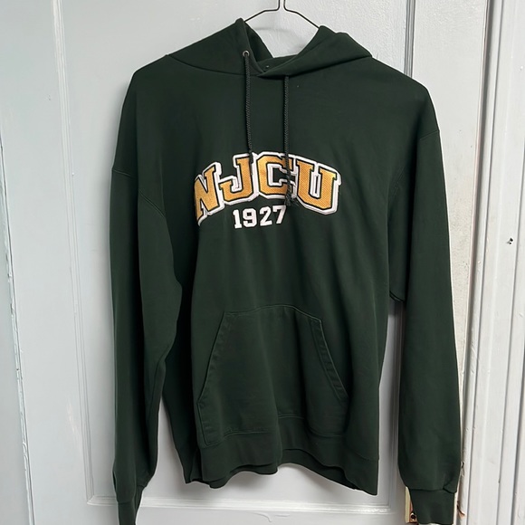 Mens Green Chmapion Hoodie with Embroidering - Picture 1 of 3